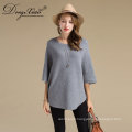 Oem Factory Price New Winter O-Neck Loose Women'S Knit Ladiessweaters , Pure Wool Sweater